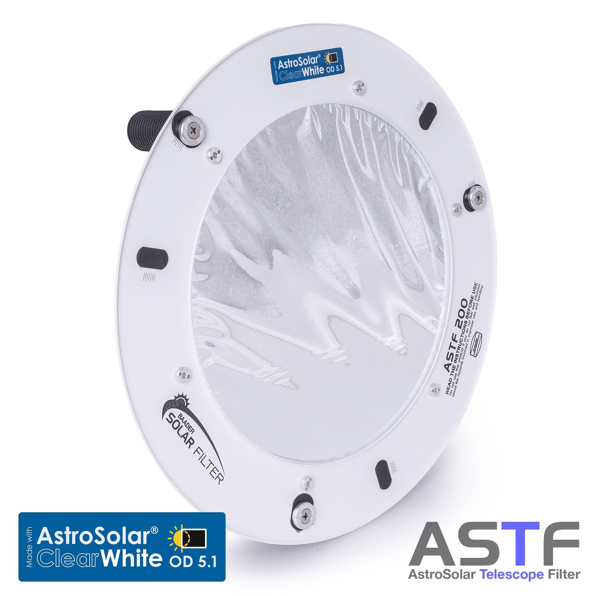 ASTF: AstroSolar® Telescope Filtro OD 5.1 ClearWhite (80mm - 280mm) Filtro Solare (Luce Bianca)