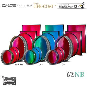 Baader 6.5nm f/2 Highspeed Filtro-Set CMOS-ottimizzato (H-alpha / O-III / S-II) Filtro a Banda Stretta (Nebulare)