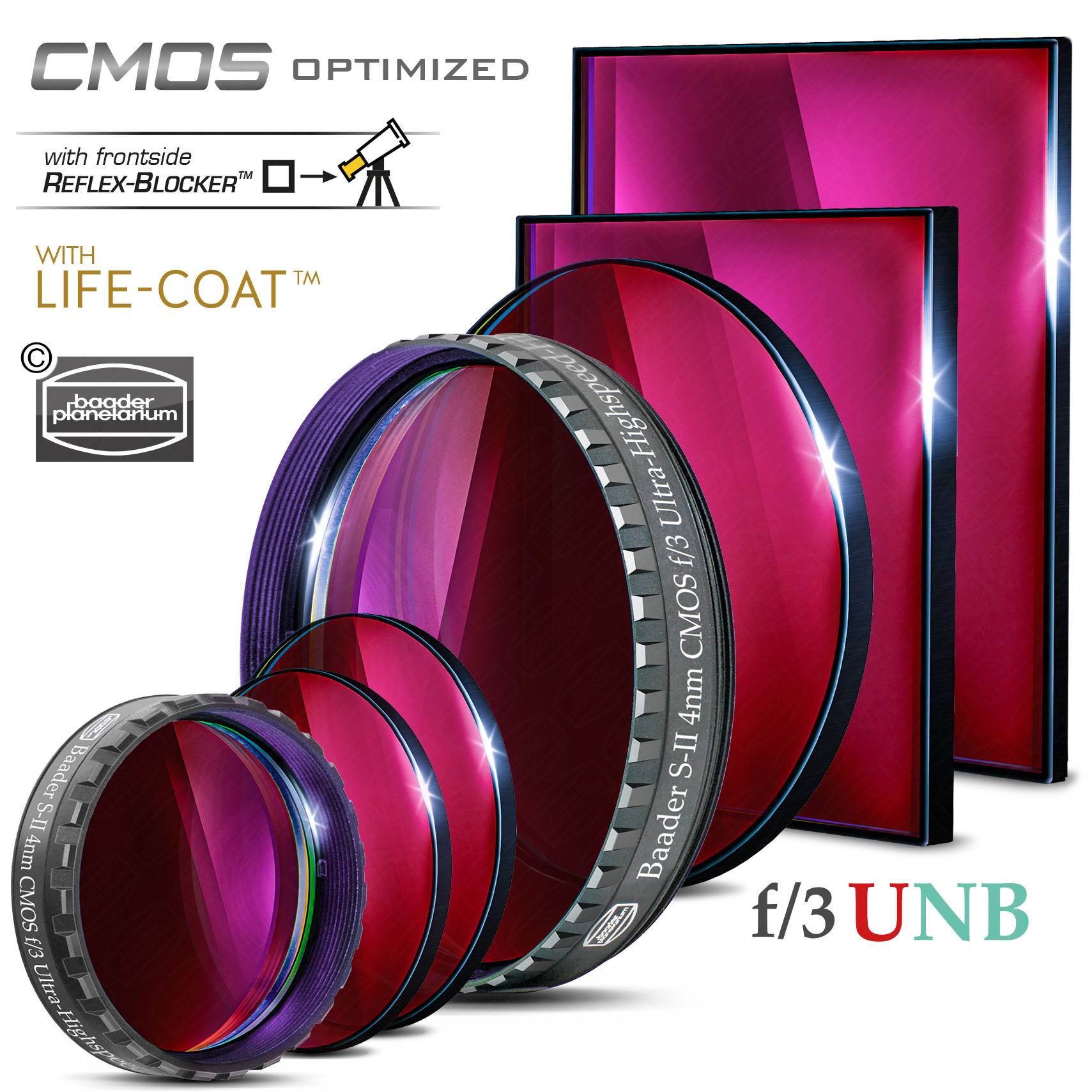 S-II f/3 Ultra-Highspeed Filtro (4nm) CMOS-ottimizzato Filtro a Banda Stretta (Nebulare)