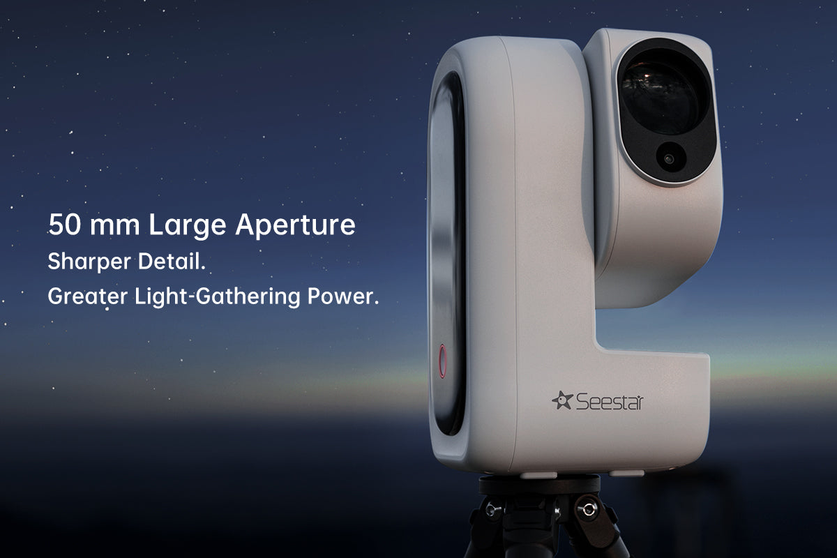 ZWO Seestar S50 Pro: apertura da 50 mm per dettagli piu nitidi e maggiore raccolta di luce