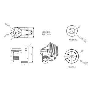 Adapter to connect eaf focusing motor to Celestron c11 c14 telescopes per rotazione o messa a fuoco precisa del setup astronomico
