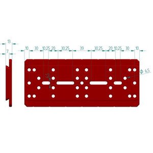 PrimaLuceLab piastra a coda di rondine plus tipo losmandy 240 mm per connessioni e supporto del setup astronomico
