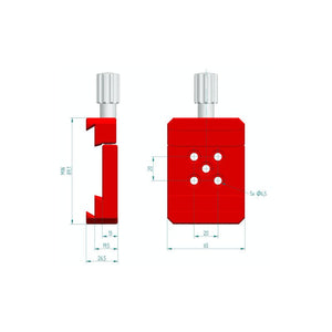 PrimaLuceLab morsetti per piastra a coda di rondine plus vixen losmandy per connessioni e supporto del setup astronomico