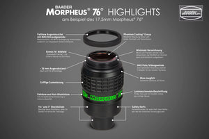 Morpheus® 76° 6,5mm Widefield Oculare Accessorio Ottico