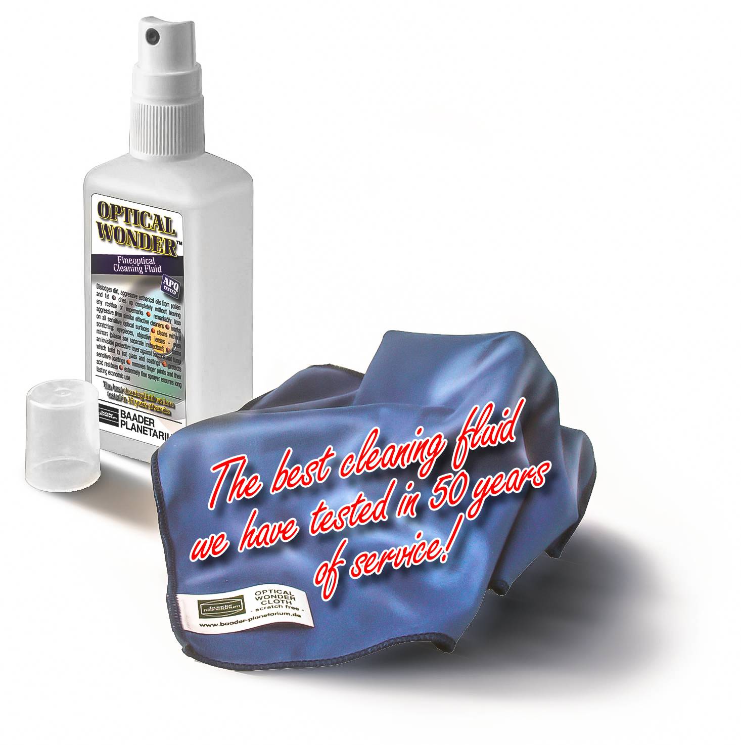 Optical Wonder™ Set (Cleaning Fluid e Cloth) Accessorio Ottico