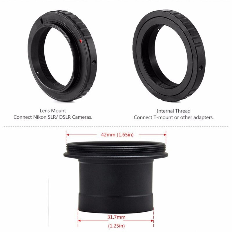 Take TK ASAD4 compatibile con adattatore da 1,25 pollici a T2 con anello per canon eos ef ef s per collegare accessori fotografici o astronomici