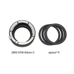 ZWO EFW nikon ii adattatore nikon f per ruota portafiltri ZWO EFW per collegare accessori fotografici o astronomici