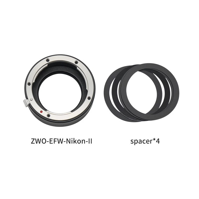 ZWO EFW nikon ii adattatore nikon f per ruota portafiltri ZWO EFW per collegare accessori fotografici o astronomici
