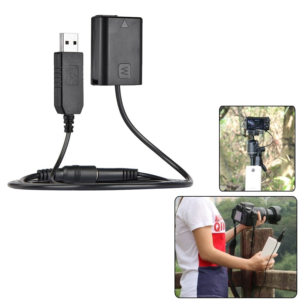 Take dummy battery USB 5V NP-FW50 compatibile Sony A7, A7R e A7S per alimentazione continua