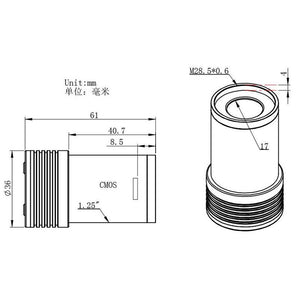 ZWO ASI120MM Mini fotocamera monocromatica per riprese astronomiche, guida o imaging
