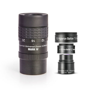 Hyperion® Universal Zoom Mark IV Set, Oculare e 2.25x Barlow Accessorio Ottico