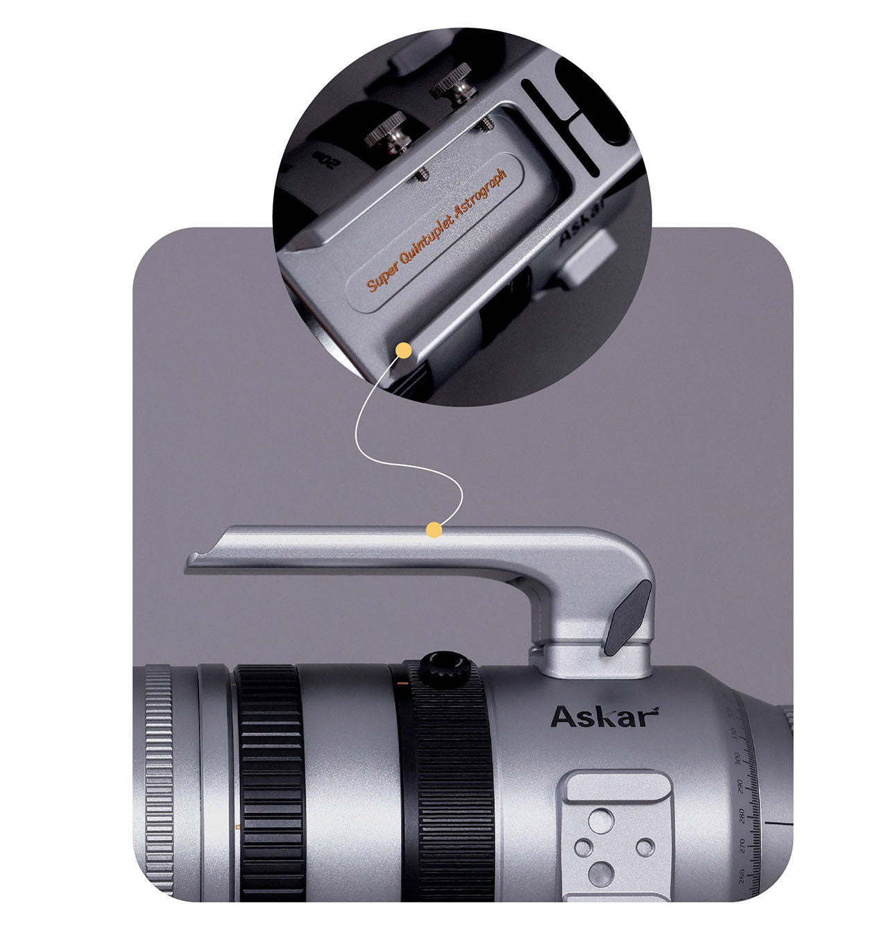 Askar sqa55 264mm f/4,8 teleobiettivo astrofotografico