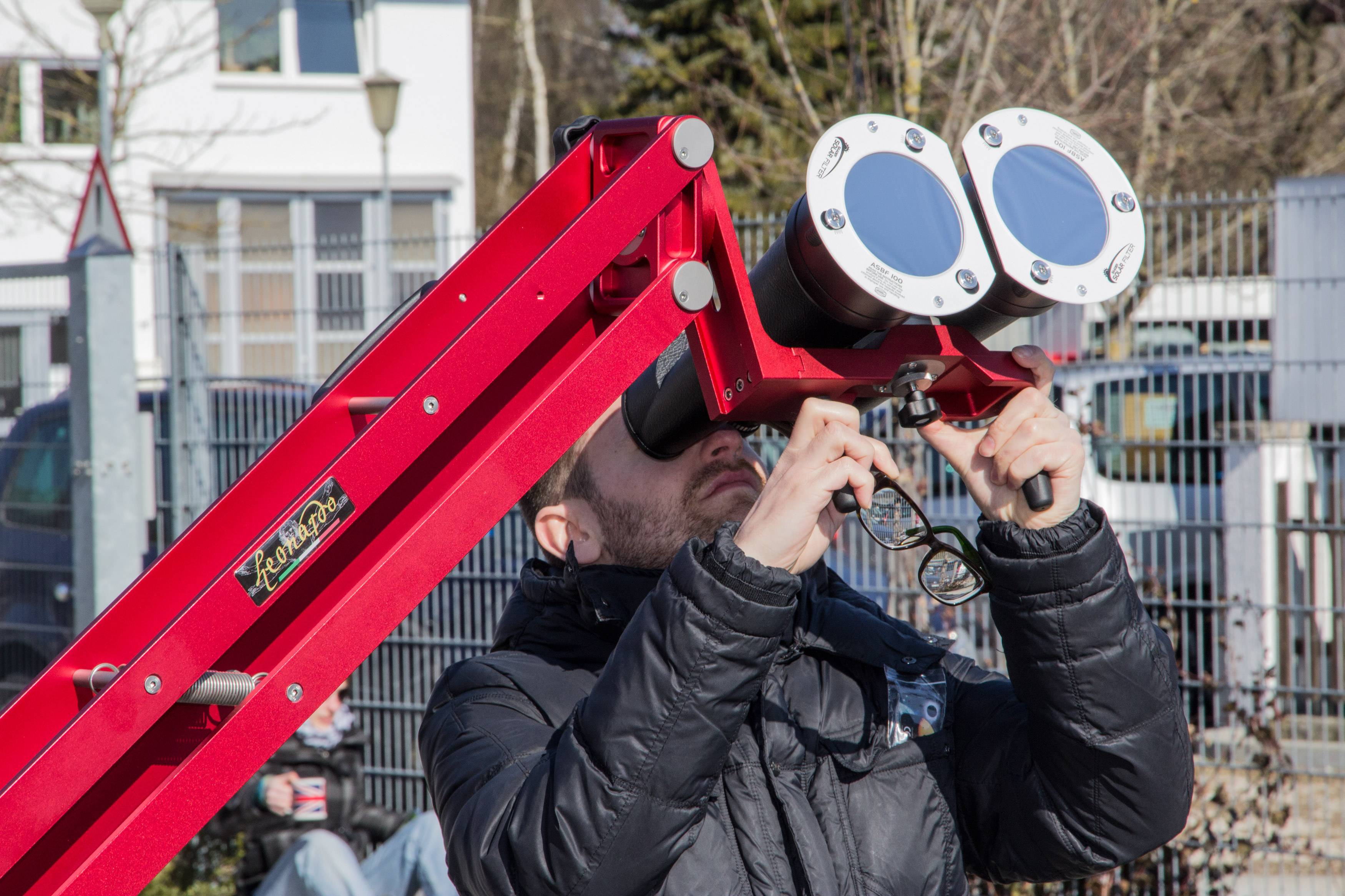 ASBF: AstroSolar Binocular Filtro OD 5.0 (50mm - 100mm) Filtro Solare (Luce Bianca)
