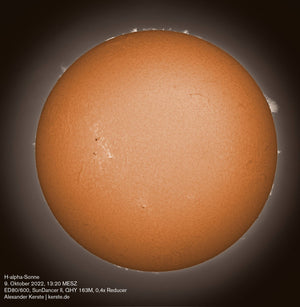 Telecompressor 2" H-alpha 0.4x Research Grade, per Solare Spectrum Osservazione Solare H-Alpha