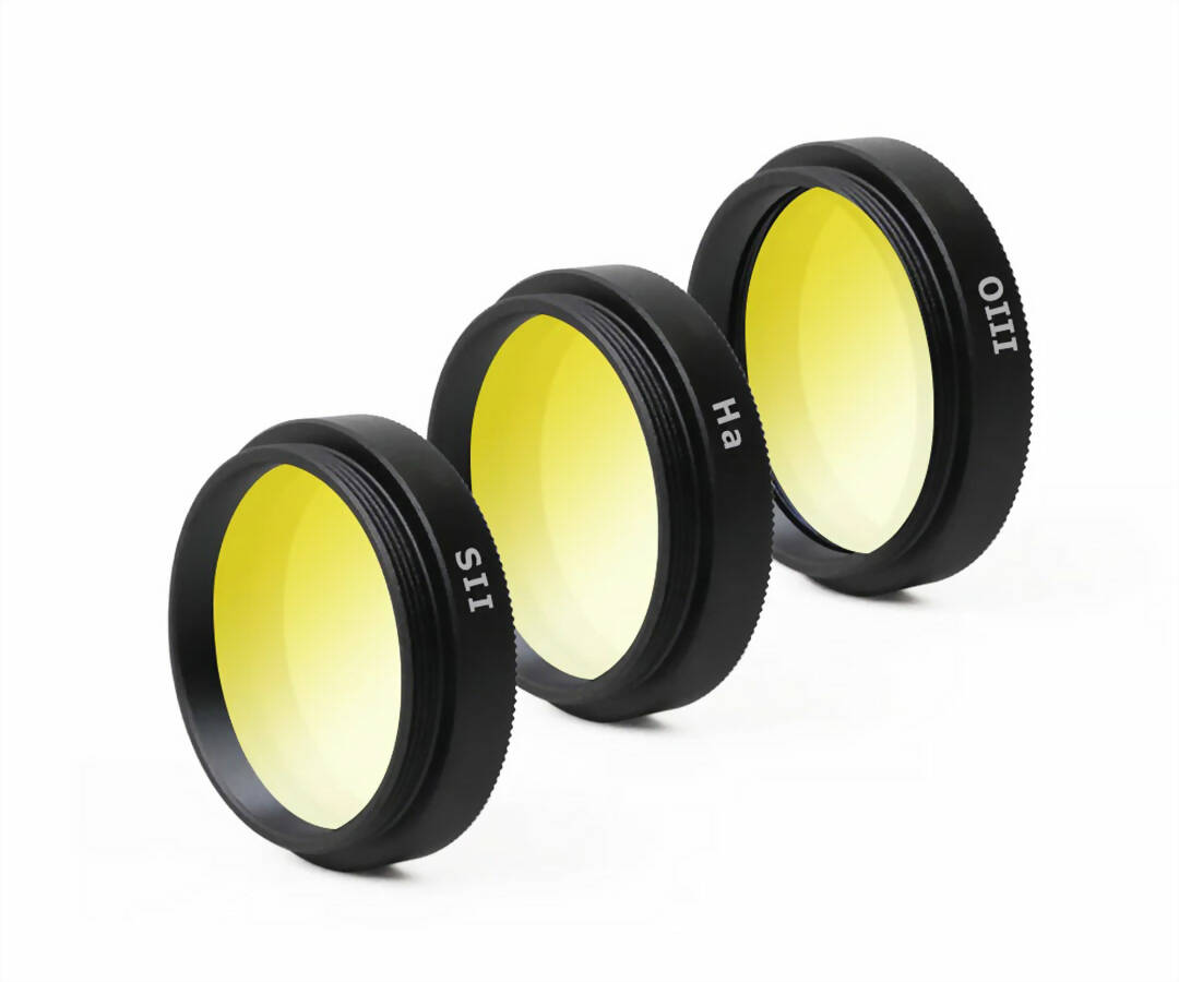 GIORDANO® SHO – Set di Filtri Astronomici Banda Stretta H?, SII, OIII per Astrofotografia